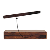 Fogel 2 Drawer Wall Mounted Console Table - Chestnut