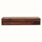 Fogel 2 Drawer Wall Mounted Console Table - Chestnut