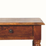 Louis 1 Drawer Bedside Table, Small - Chestnut