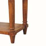 Louis 1 Drawer Bedside Table, Small - Chestnut