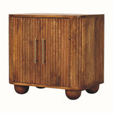 Paxton Fluted Sideboard - Amber Oak