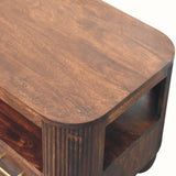 Merrick Fluted Coffee Table - California Walnut