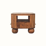 Merrick Fluted Coffee Table - Golden Teak
