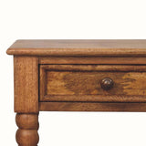 Arlen 1 Drawer Bedside Table, Medium - Amber Oak