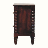 Arlen 2 Drawer Bedside Table, Small - Winewood Oak