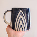 Bloomingville Mugs Shama Hand Painted Blue Mug