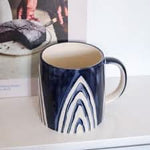 Bloomingville Mugs Shama Hand Painted Blue Mug