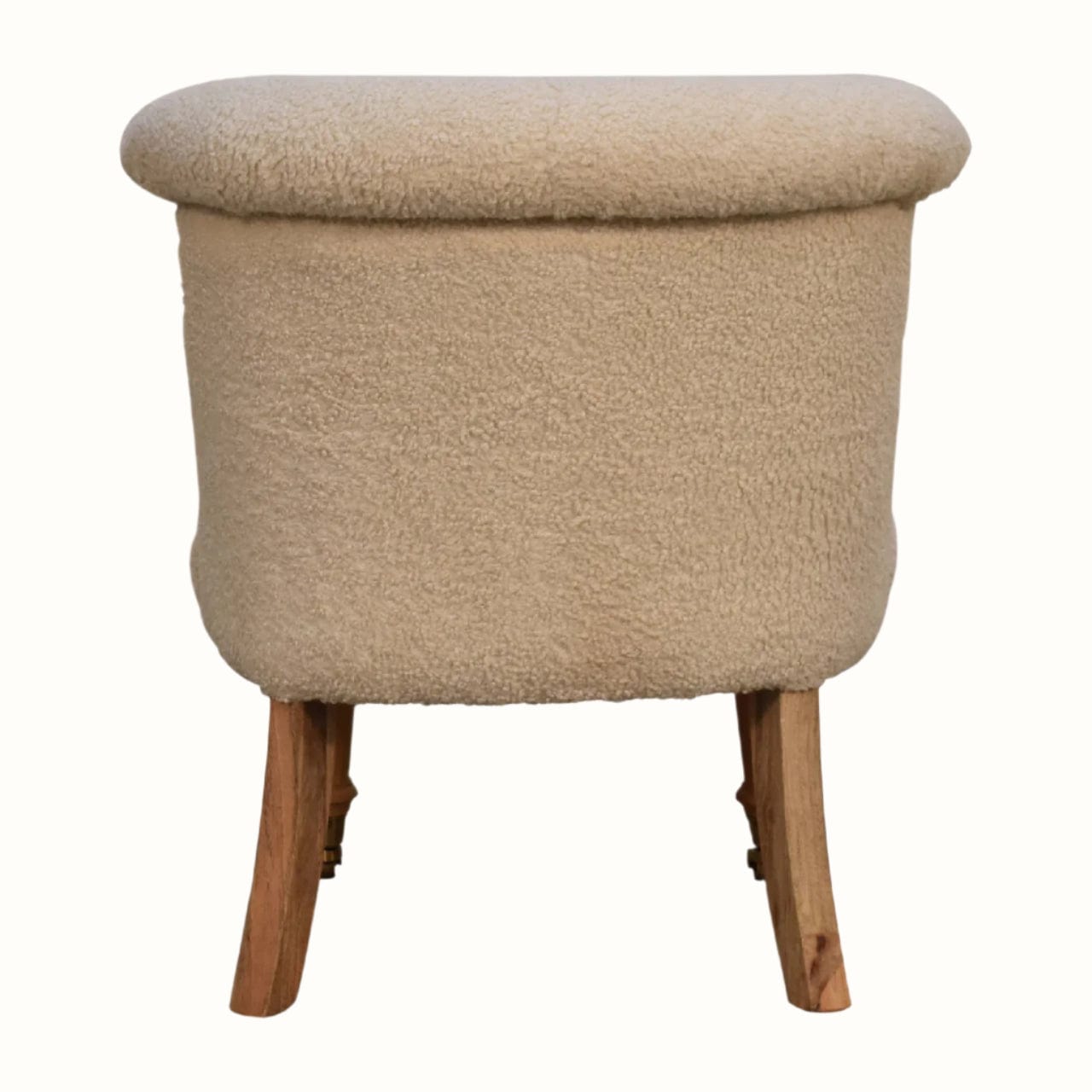 Bokel Home Accent Chairs Mineo Bouclé Accent Chair - Cream/Natural