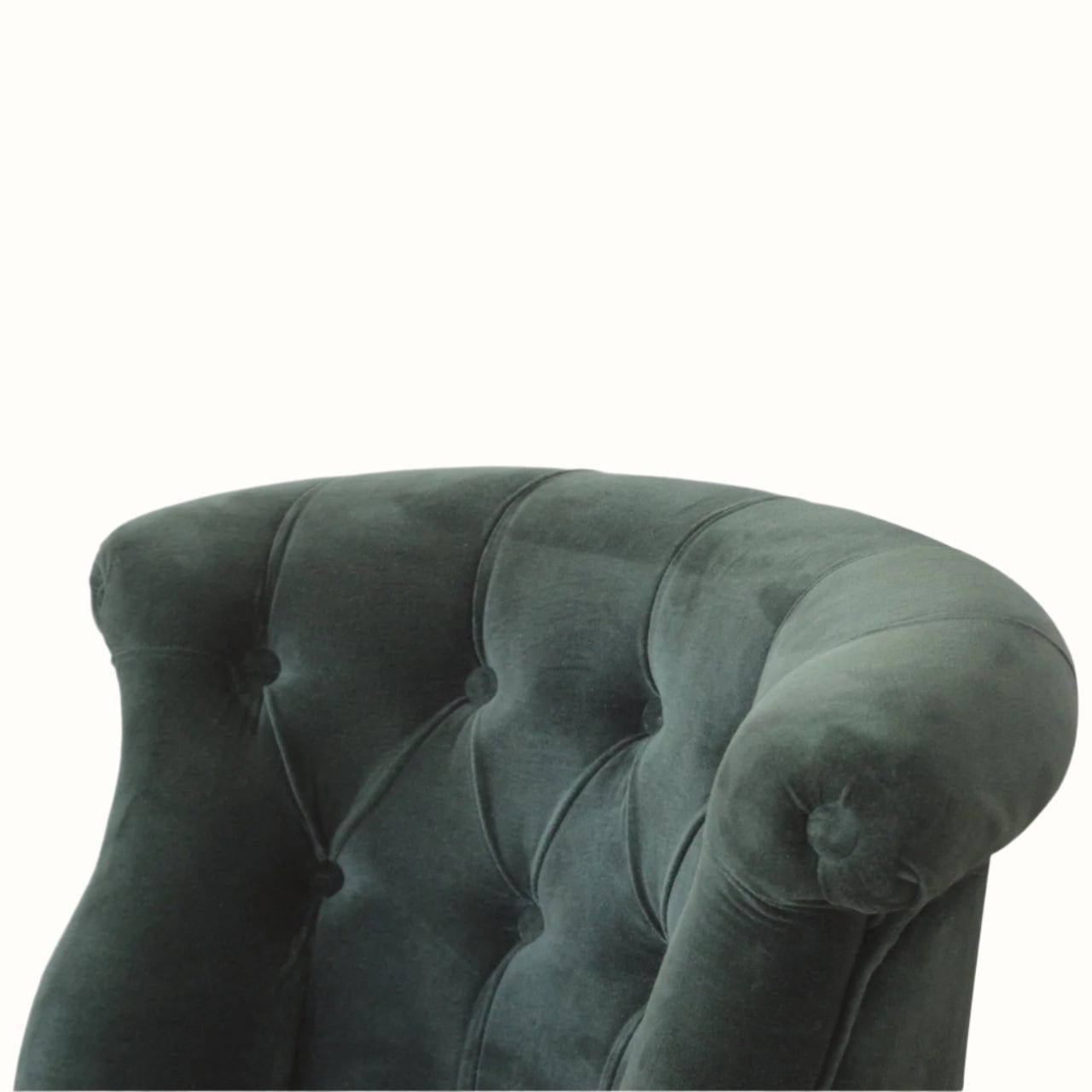 Bokel Home Accent Chairs Mineo Velvet Accent Chair - Emerald Green/Natural