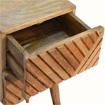 Bokel Home Bedside Tables Babej 2 Drawer Bedside Table, Small - Natural