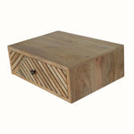 Bokel Home Bedside Tables Babej Wall Mounted Bedside Table - Natural