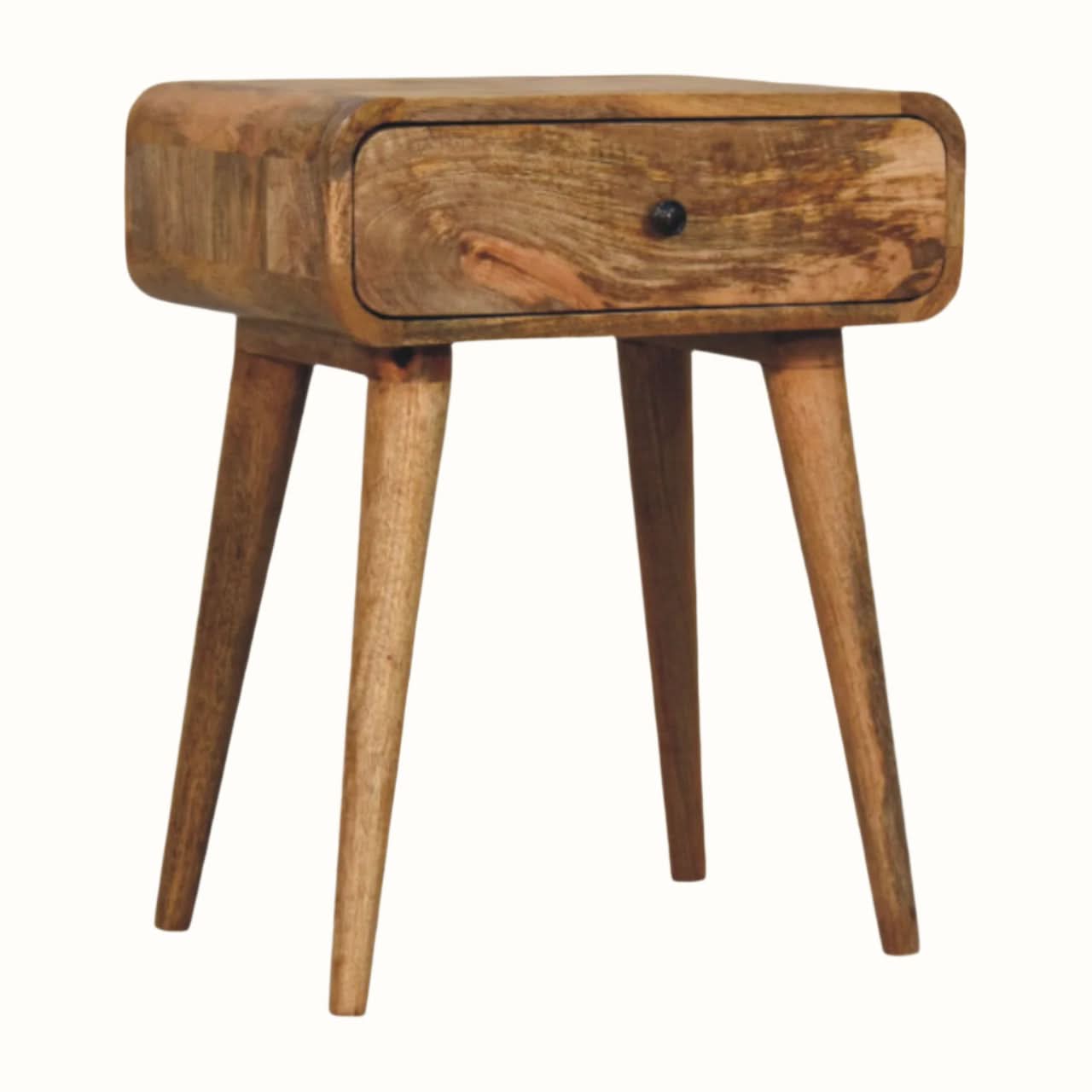 Bokel Home Bedside Tables Babu Bedside Table, Medium - Natural