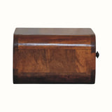 Bokel Home Bedside Tables Babu Wall Mounted Bedside Table, Small - Chestnut