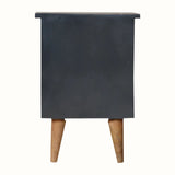 Bokel Home Bedside Tables Cline Bedside Table - Black/Natural