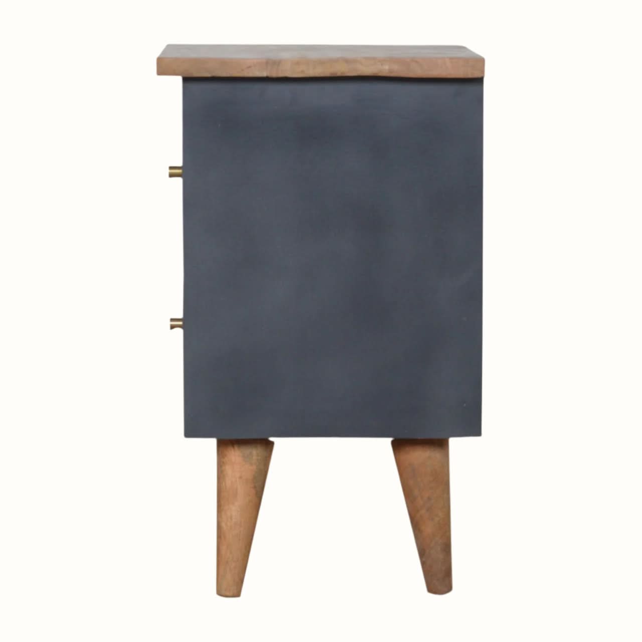 Bokel Home Bedside Tables Cline Bedside Table - Black/Natural