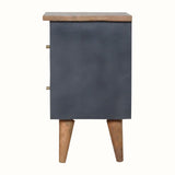 Bokel Home Bedside Tables Cline Bedside Table - Black/Natural