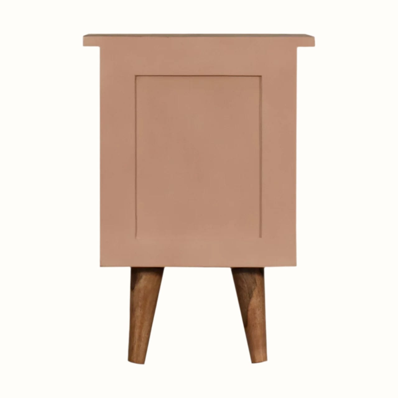 Bokel Home Bedside Tables Cline Bedside Table - Blush Pink/Natural