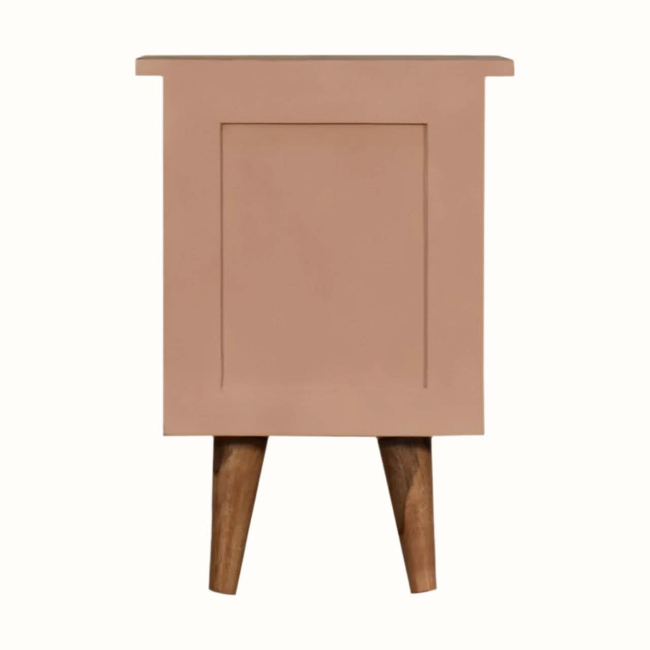 Bokel Home Bedside Tables Cline Bedside Table - Blush Pink/Natural