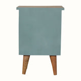 Bokel Home Bedside Tables Cline Bedside Table - Green/Natural