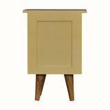 Bokel Home Bedside Tables Cline Bedside Table - Yellow/Natural