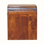 Bokel Home Bedside Tables Eden Bedside Table, Medium - Chestnut