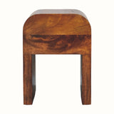 Bokel Home Bedside Tables Eden Bedside Table, Small - Chestnut