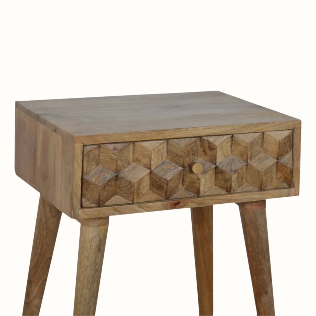 Bokel Home Bedside Tables Felix 1 Drawer Bedside Table, Medium - Natural