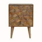 Bokel Home Bedside Tables Felix 2 Drawer Bedside Table, Medium - Natural