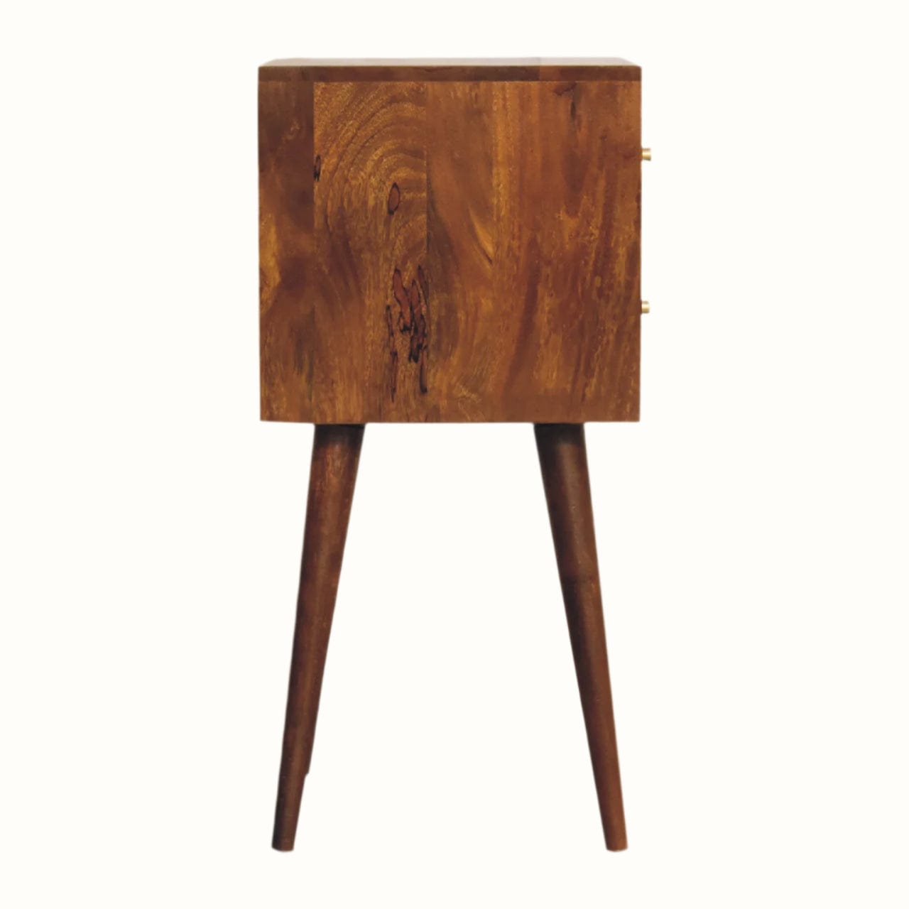 Bokel Home Bedside Tables Felix Bedside Table, Small - Chestnut
