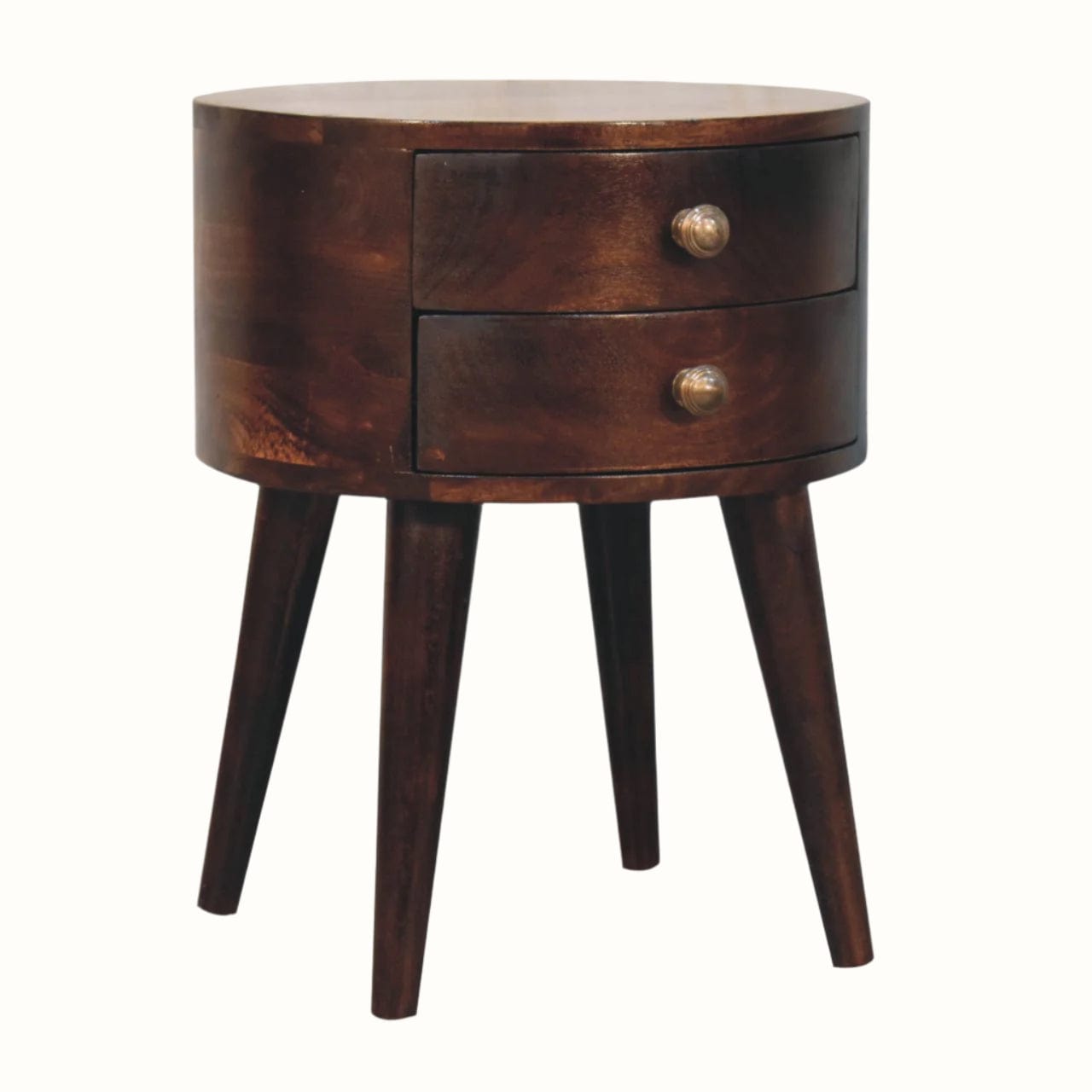 Bokel Home Bedside Tables Fernald Circular Bedside - California Walnut