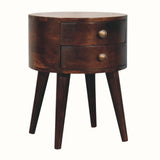 Bokel Home Bedside Tables Fernald Circular Bedside - California Walnut