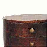 Bokel Home Bedside Tables Fernald Circular Bedside - California Walnut