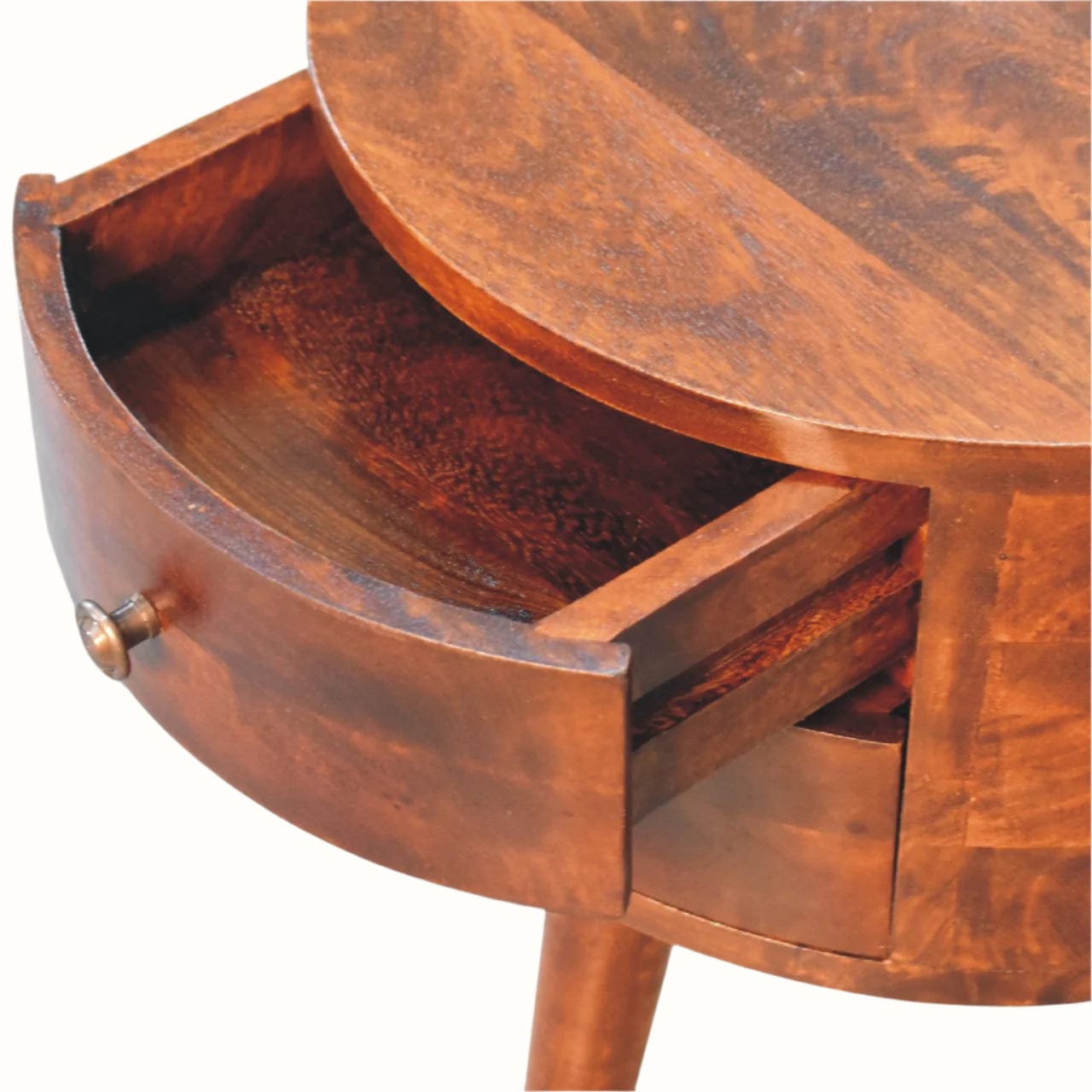 Bokel Home Bedside Tables Fernald Tripod Bedside - Chestnut