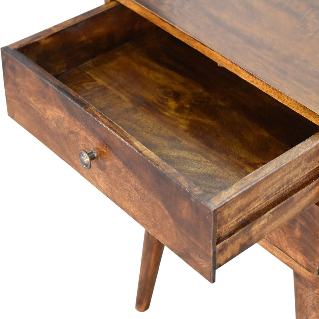 Bokel Home Bedside Tables Fogel 2 Drawer Bedside Table, Medium - Chestnut