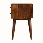 Bokel Home Bedside Tables Fogel 2 Drawer Bedside Table, Medium - Chestnut