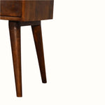 Bokel Home Bedside Tables Fogel 2 Drawer Bedside Table, Medium - Chestnut