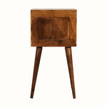 Bokel Home Bedside Tables Fogel 2 Drawer Bedside Table, Mini - Chestnut