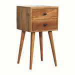 Bokel Home Bedside Tables Fogel 2 Drawer Bedside Table, Mini - Natural