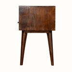 Bokel Home Bedside Tables Fogel Open Bedside Table - Chestnut