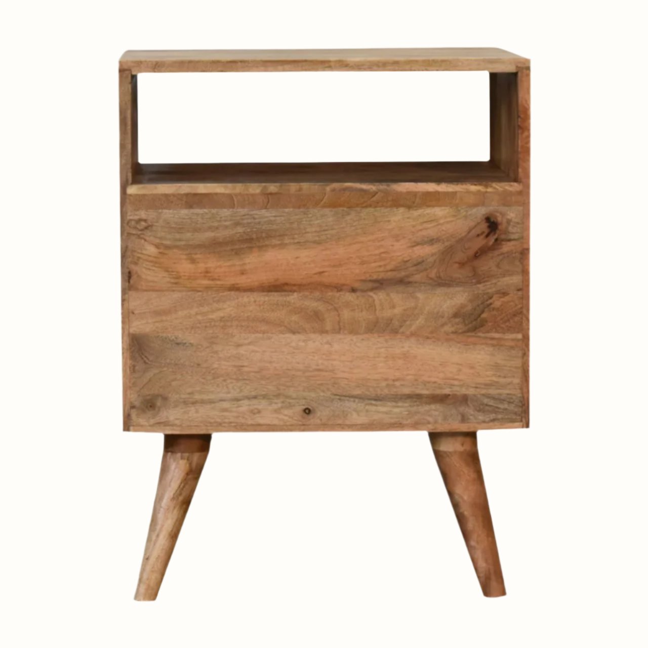 Bokel Home Bedside Tables Fogel Open Bedside Table, Medium - Natural