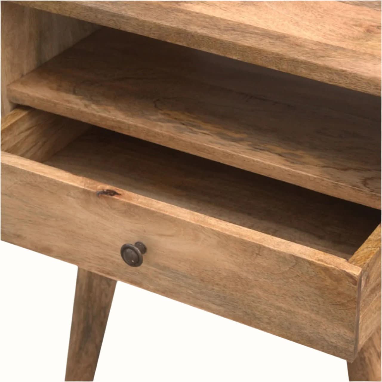 Bokel Home Bedside Tables Fogel Open Bedside Table - Natural