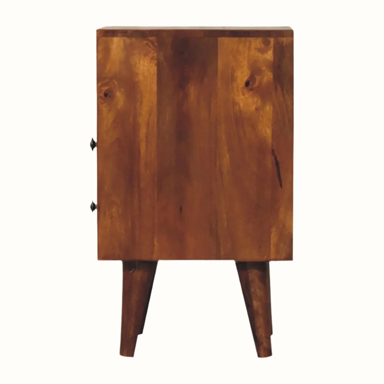 Bokel Home Bedside Tables Fogel Open Bedside Table, Small - Chestnut