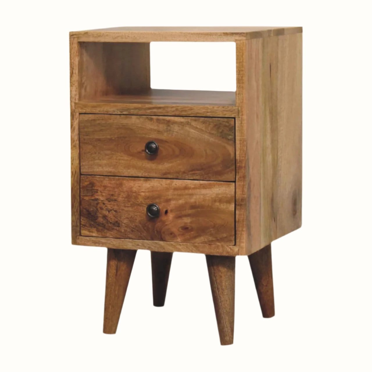 Bokel Home Bedside Tables Fogel Open Bedside Table, Small - Natural