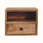 Bokel Home Bedside Tables Fogel Open Wall Mounted Bedside Table, Small - Natural