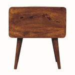Bokel Home Bedside Tables Hamade Bedside Table, Large - Chestnut