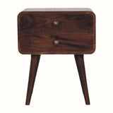 Bokel Home Bedside Tables Hamade Bedside Table, Medium - California Walnut