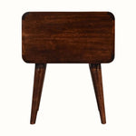 Bokel Home Bedside Tables Hamade Bedside Table, Medium - Dark Walnut