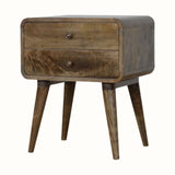Bokel Home Bedside Tables Hamade Bedside Table, Medium - Grey Wash