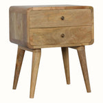 Bokel Home Bedside Tables Hamade Bedside Table, Medium - Natural