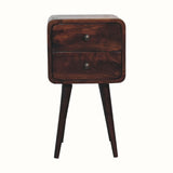 Bokel Home Bedside Tables Hamade Bedside Table, Small - Light Walnut